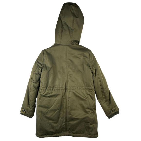 Velvet by Graham & Spencer Pink Faux Fur Lined Parka Coat Olive Size XS - Picture 2 of 7